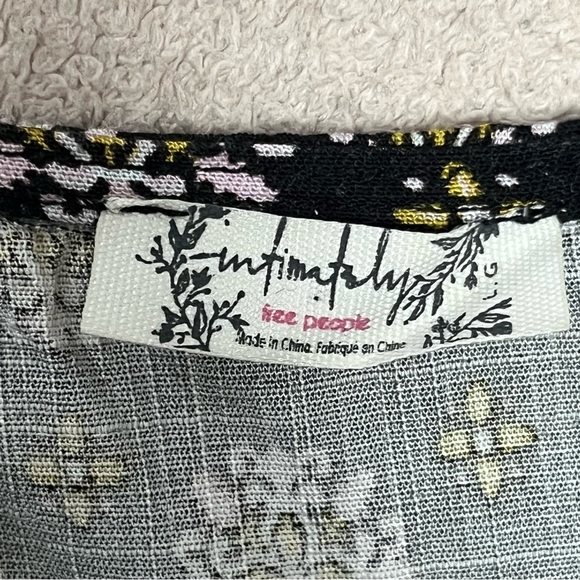 Free People Bodycon Tank Mini Dress-Women’s L-Black-Summer-Spring-Sun-Casual-NEW - Picture 6 of 9